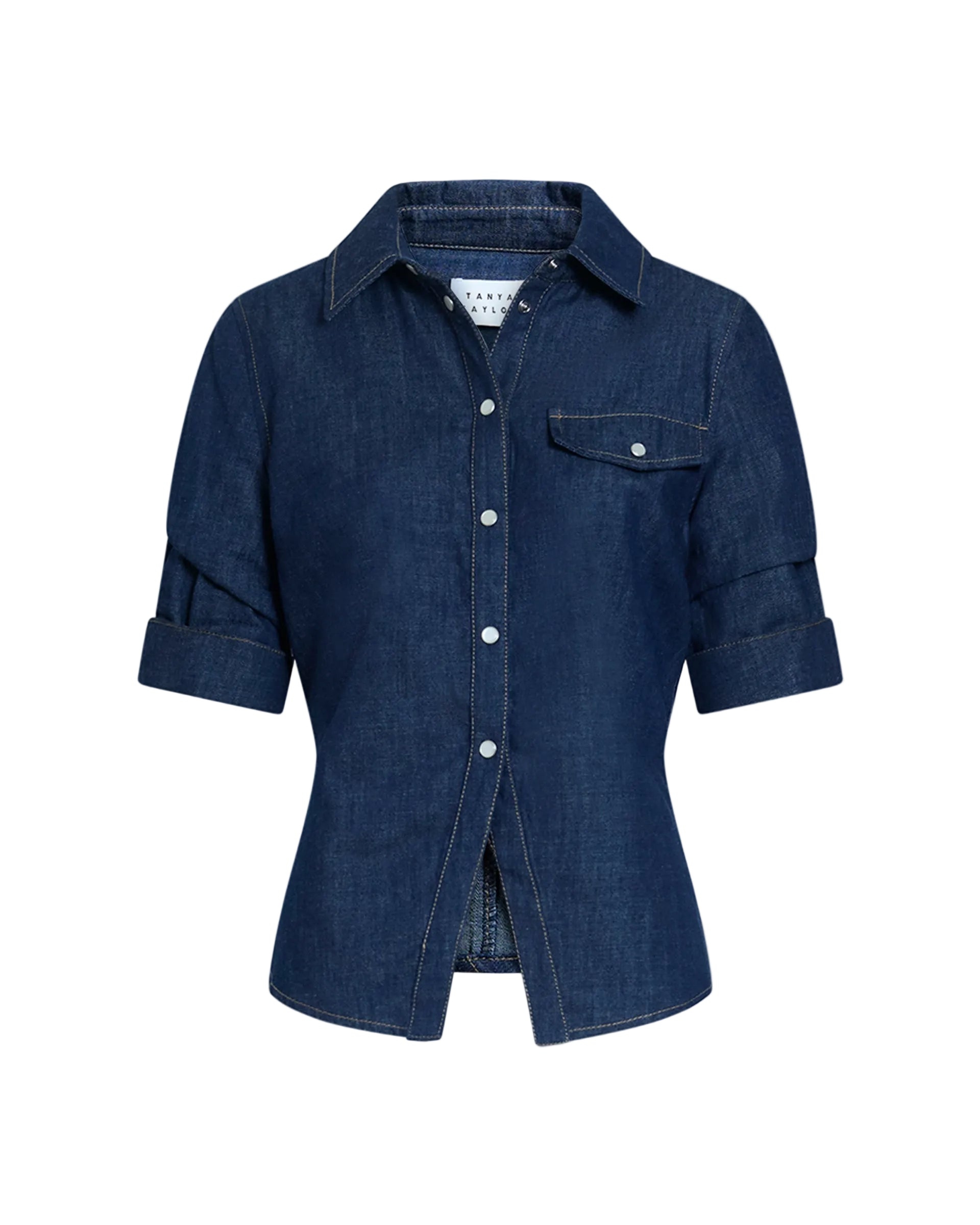 Winston Denim Top in Midnight Rinse