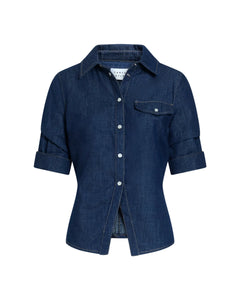 Winston Denim Top in Midnight Rinse