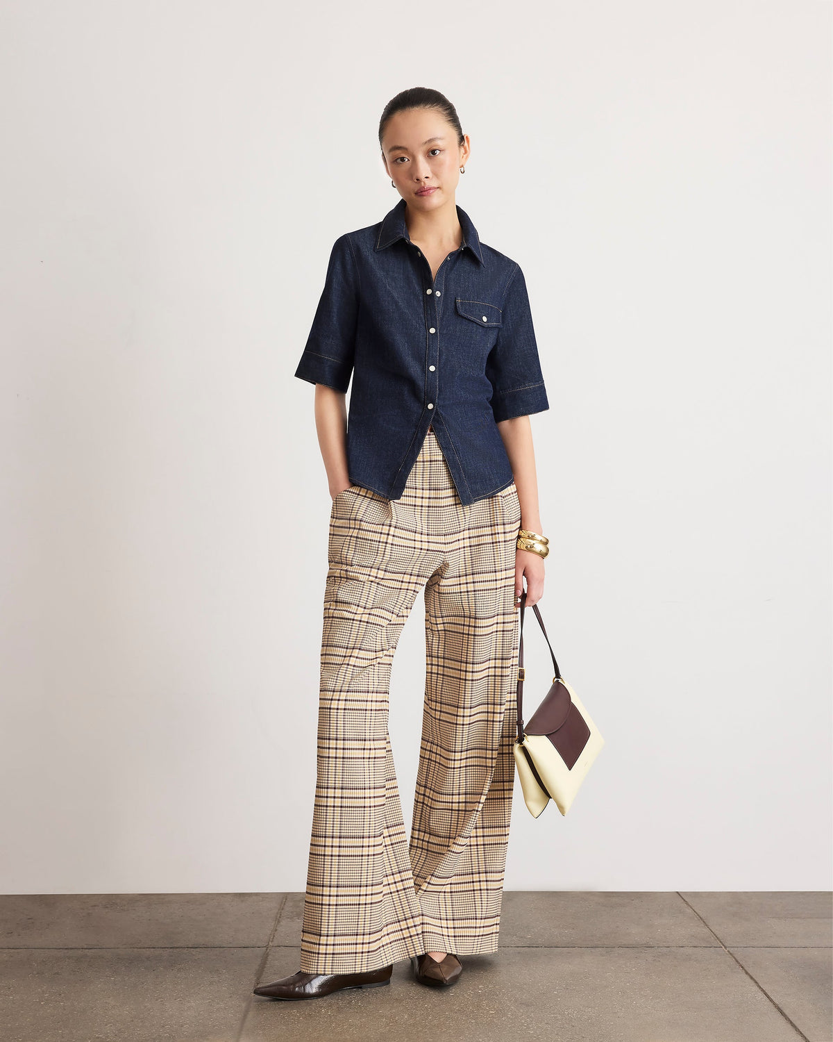 Winston Denim Top in Midnight Rinse