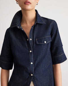 Winston Denim Top in Midnight Rinse