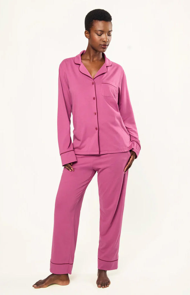 Women’s Pima Pajama Set in Rosewood