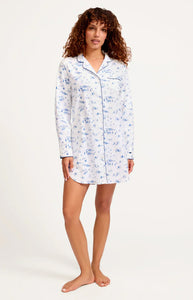Women’s Twill Nightshirt in Chalet Toile