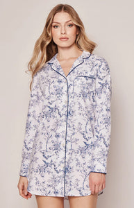 Women’s Twill Nightshirt in Timeless Toile