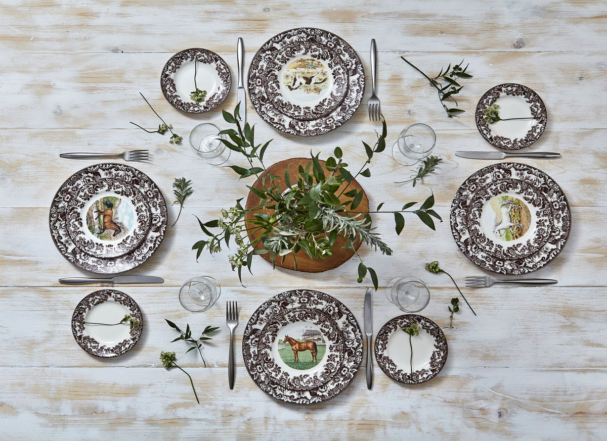 Woodland Salad Plate with Thoroughbred
