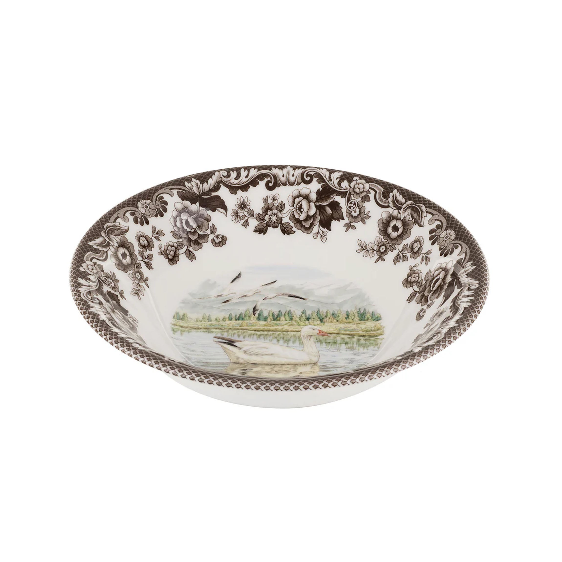 Woodland Ascot Cereal Bowl with Snow Goose