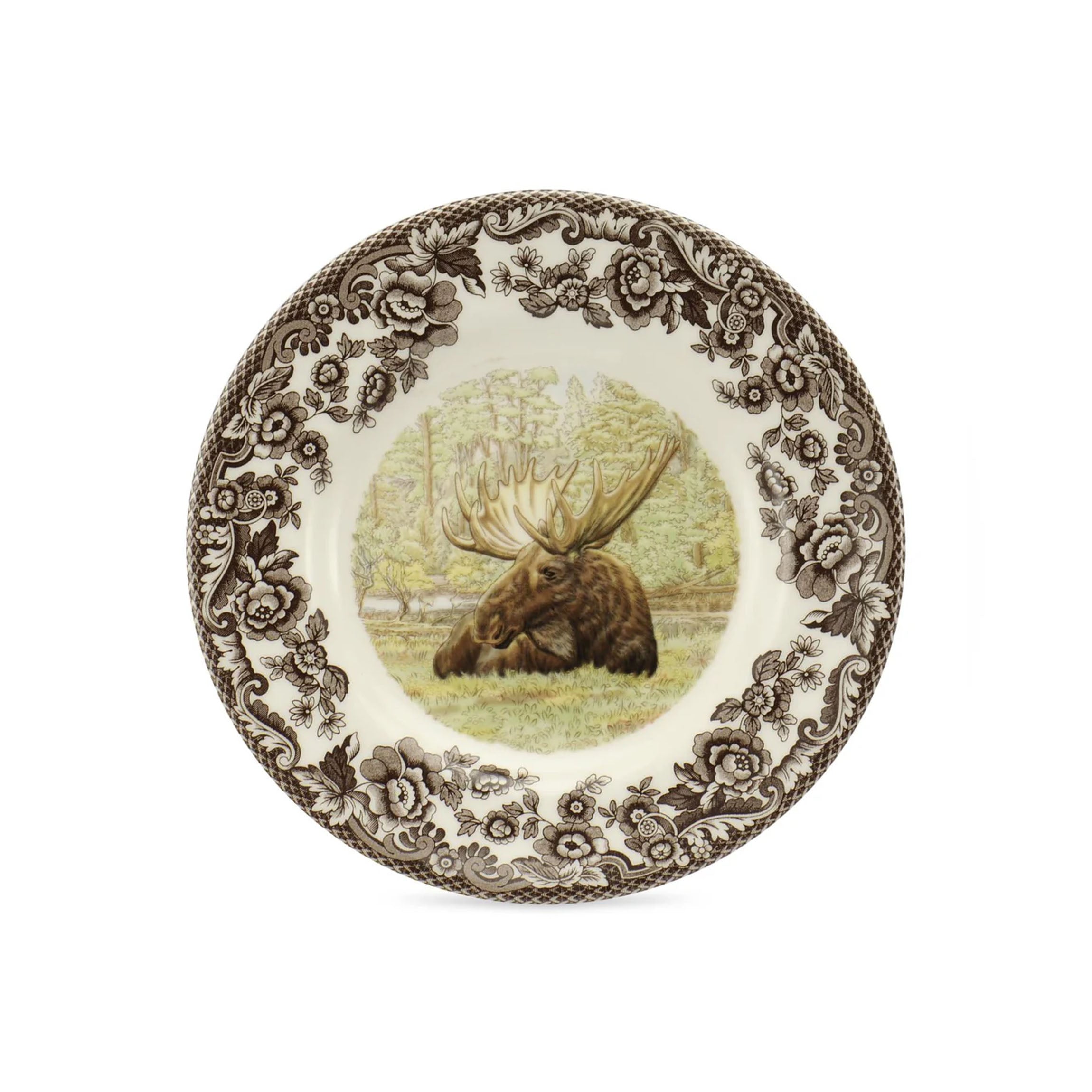 Woodland Bread & Butter Plate with Magestic Moose