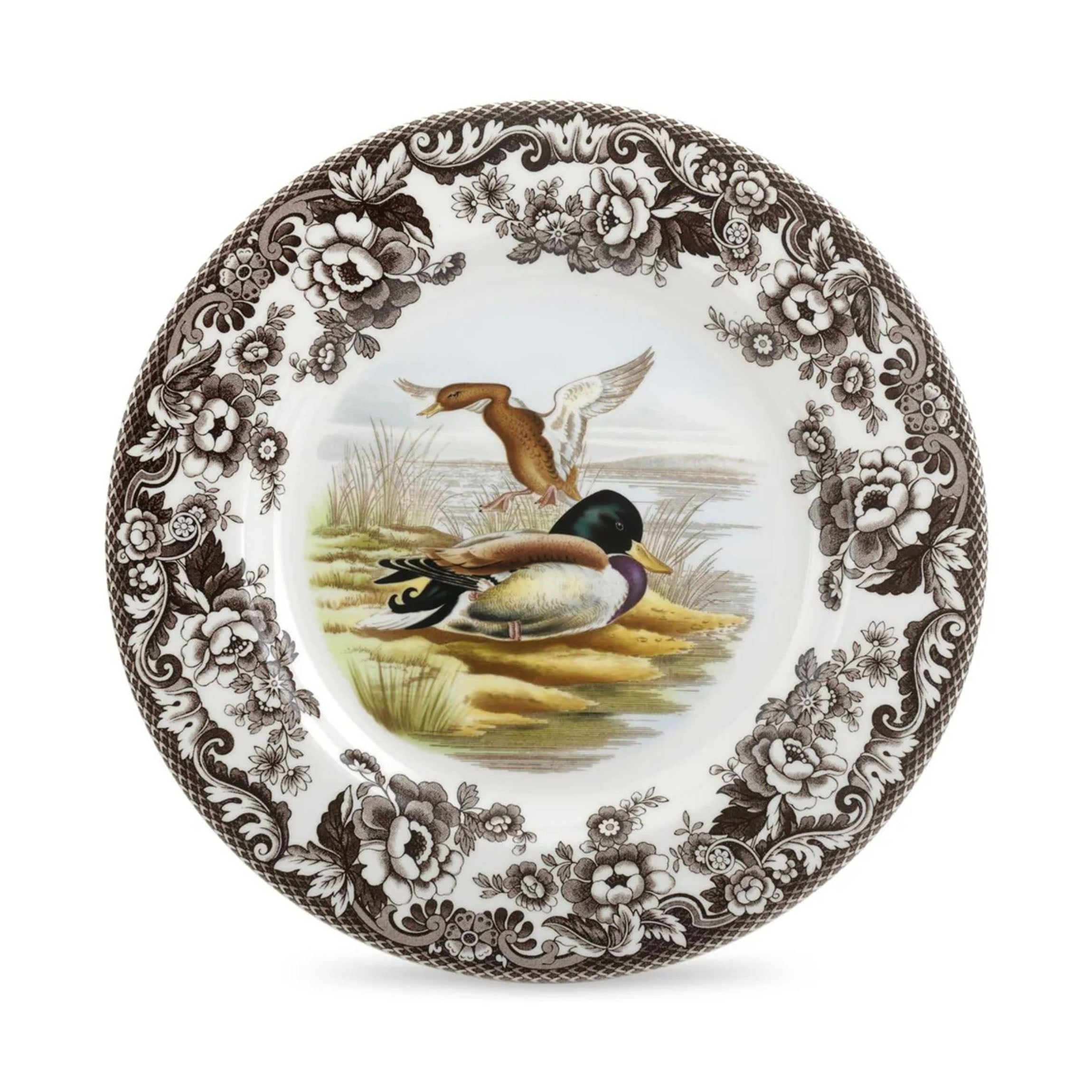 Woodland Dinner Plate with Mallard