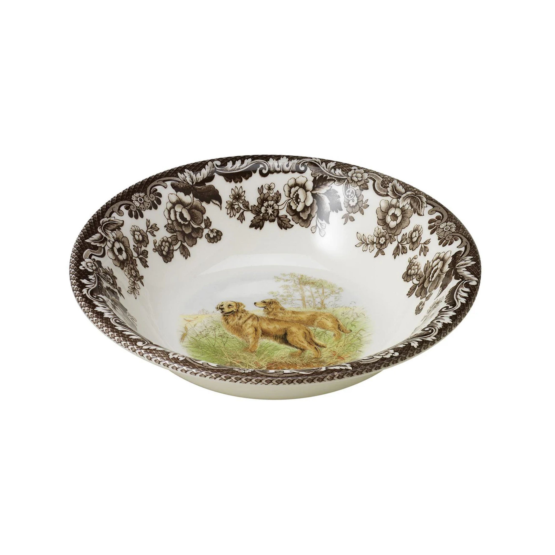 Woodland Dogs Ascot Cereal Bowl with Golden Retriever