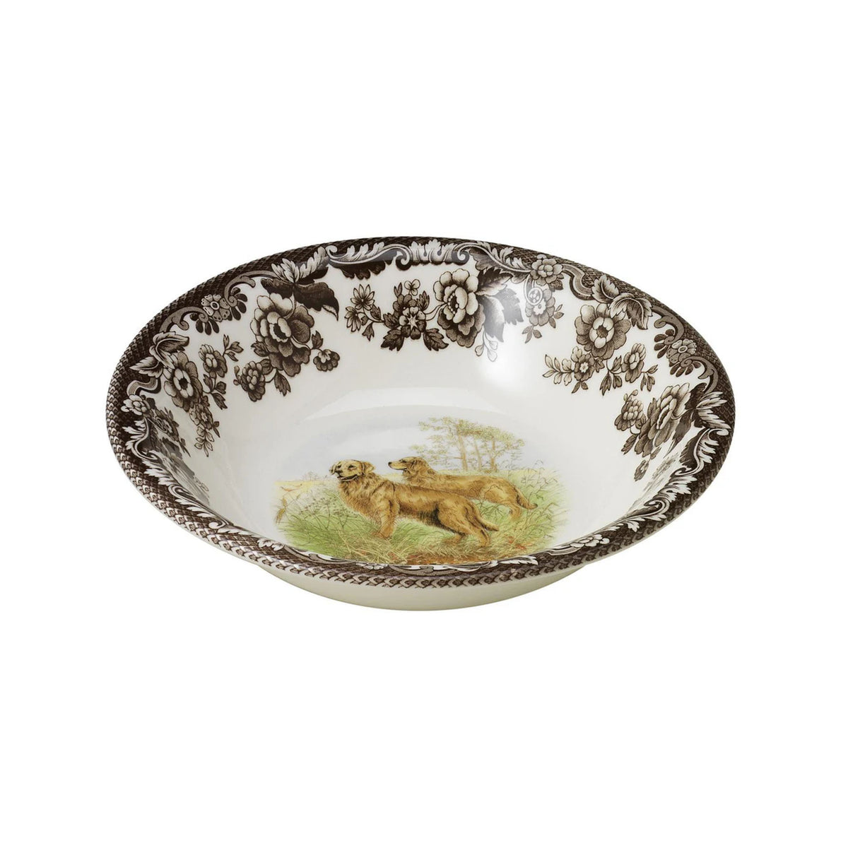 Woodland Dogs Ascot Cereal Bowl with Golden Retriever