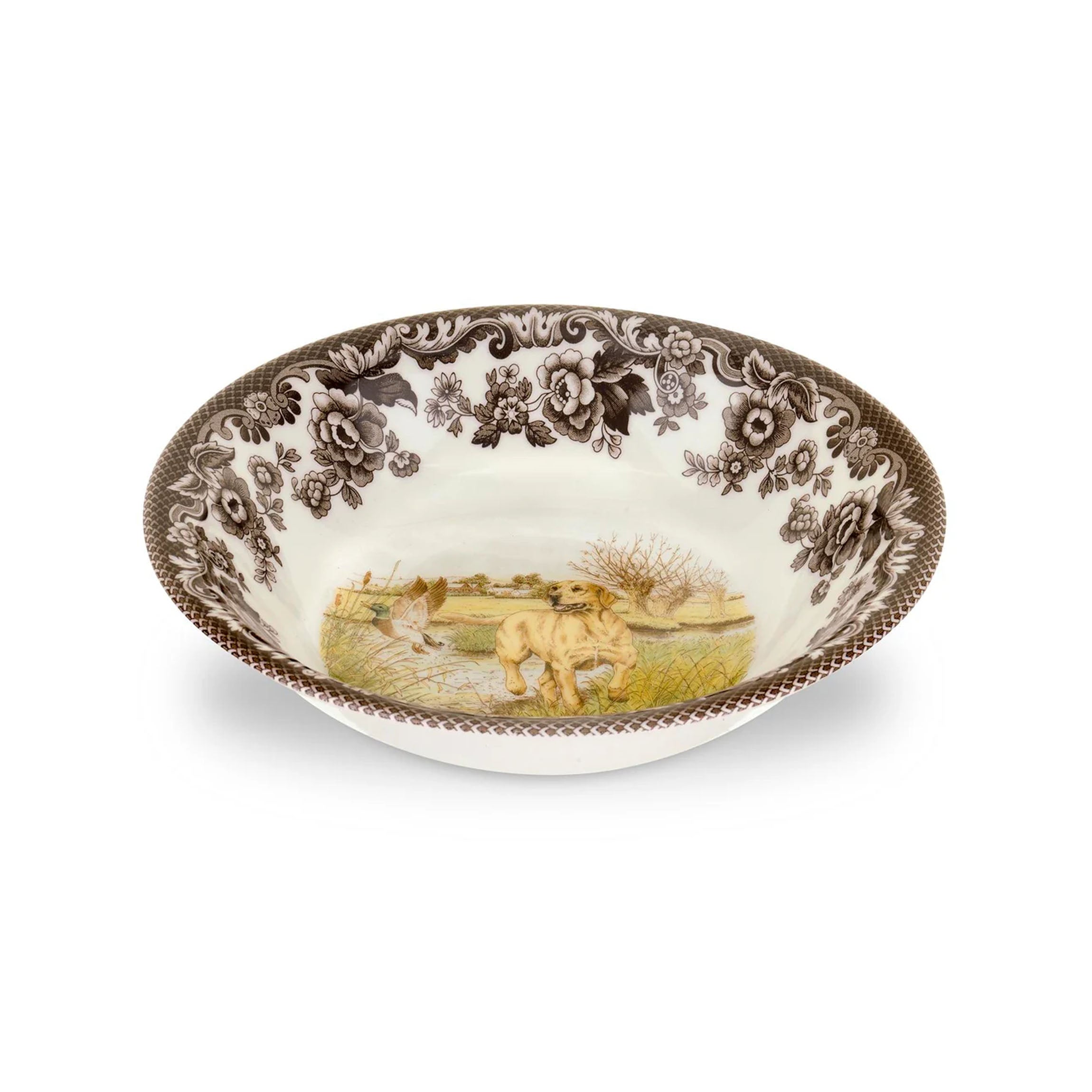 Woodland Dogs Ascot Cereal Bowl with Yellow Labrador Retriever
