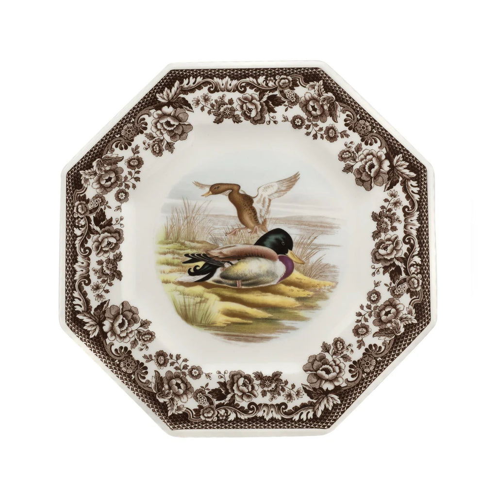 Woodland Octagonal Plate with Mallard