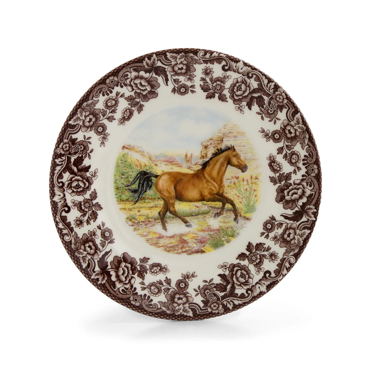 Woodland Salad Plate with American Quarter