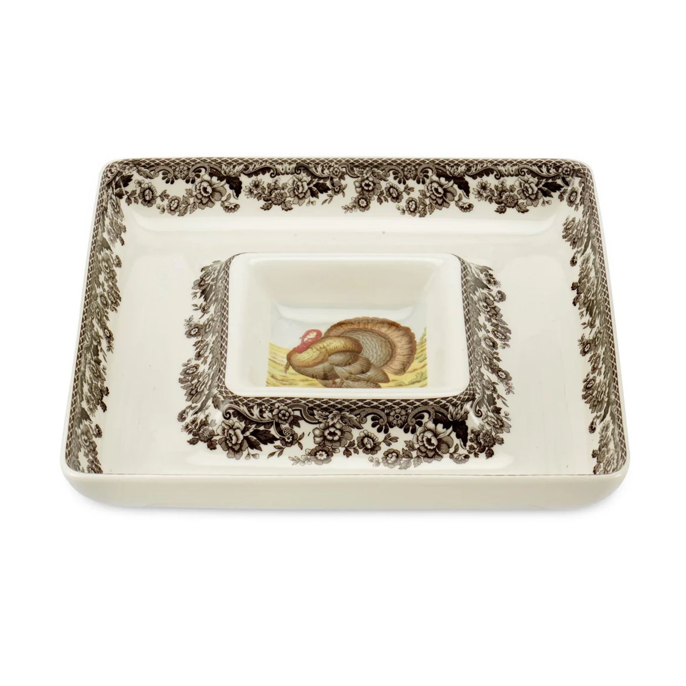 Woodland Turkey Square Chip & Dip
