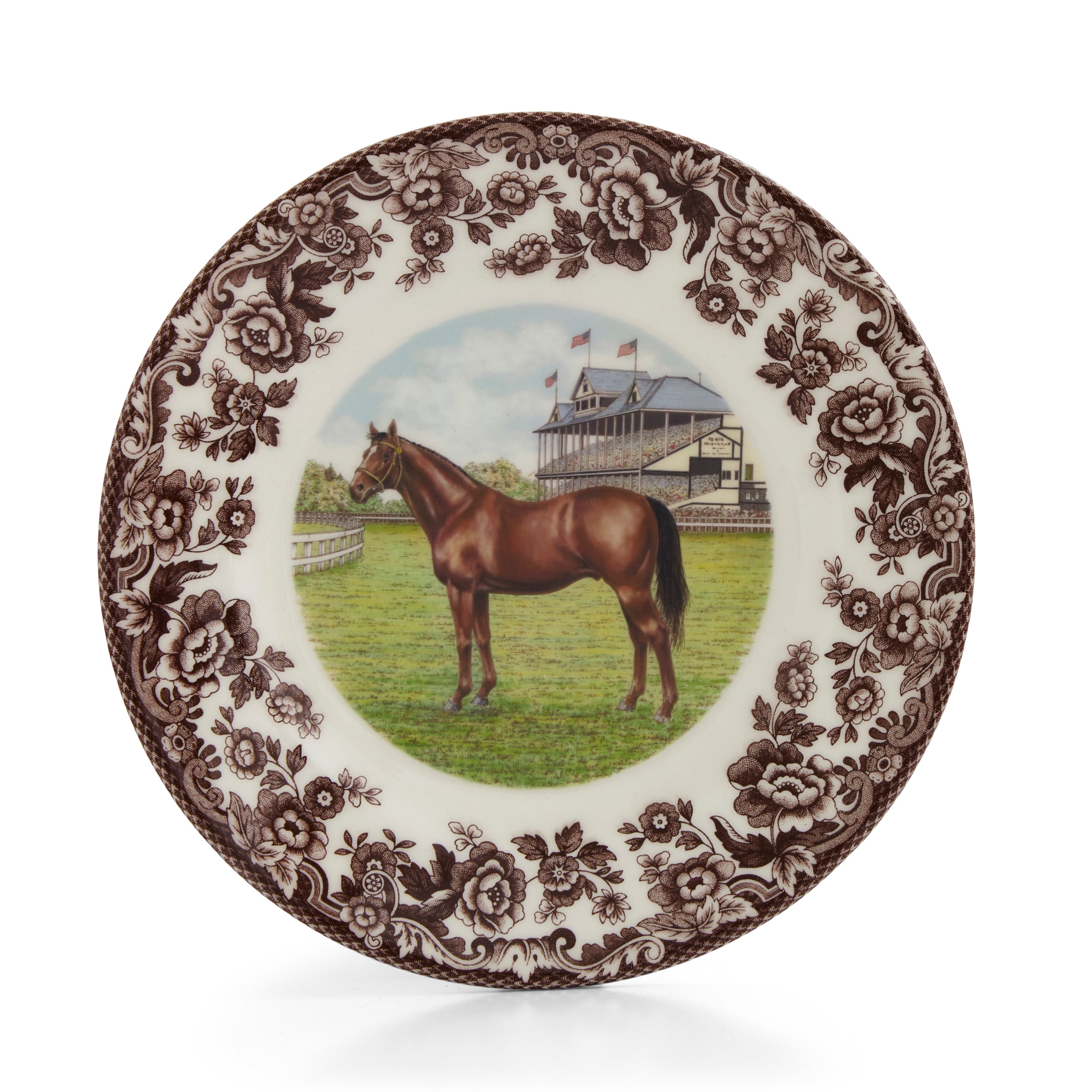 Woodland Salad Plate with Thoroughbred