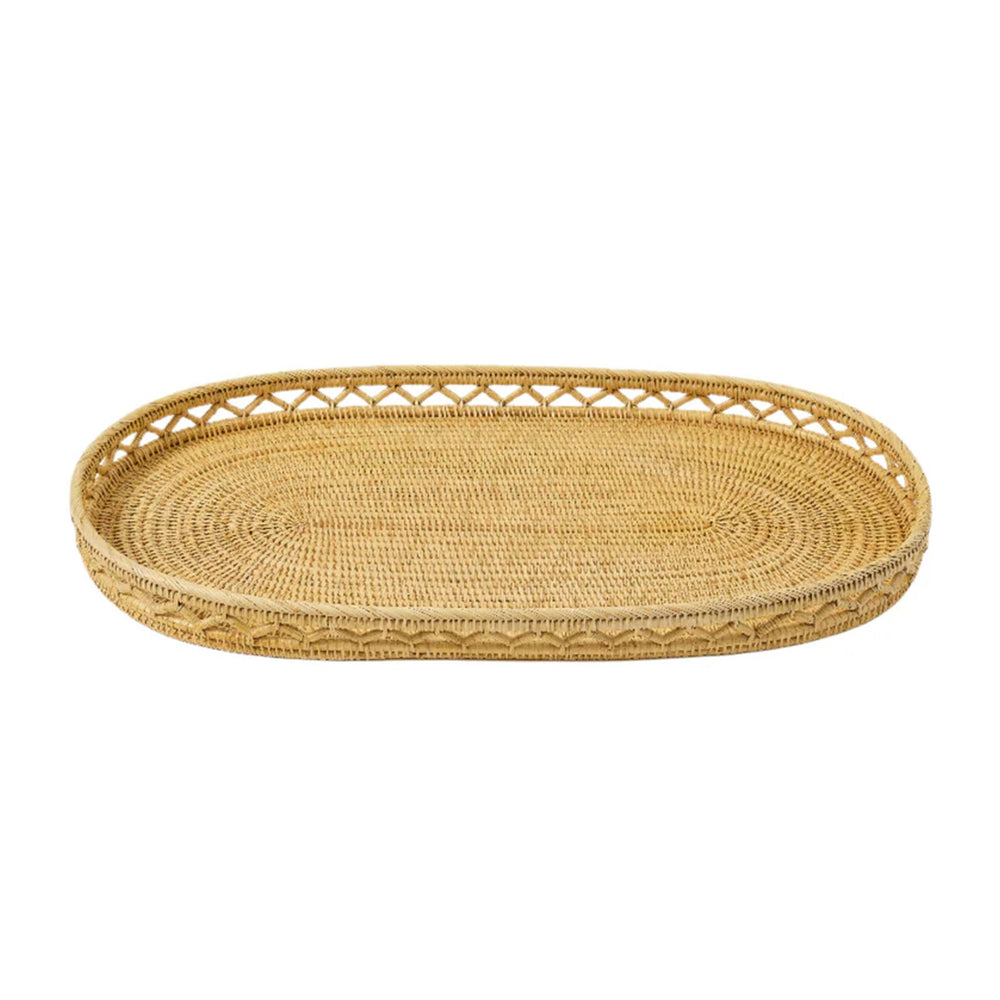 Woven Sabbia Oval Tray, Large