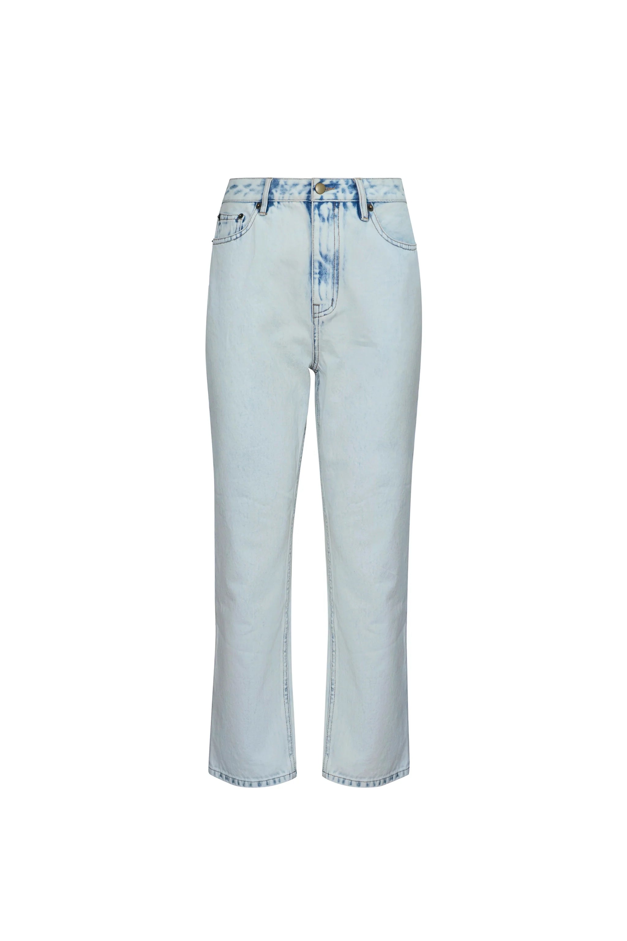 The Wray Pant in Washed Blue Denim.