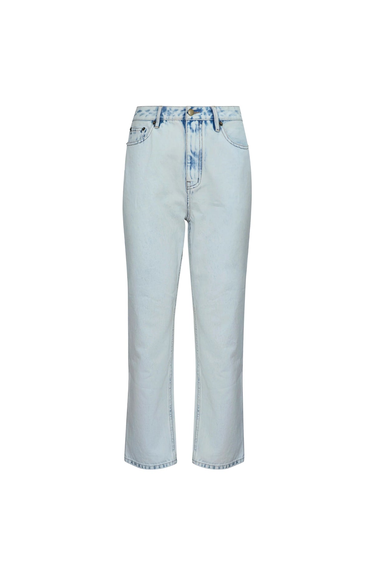The Wray Pant in Washed Blue Denim.