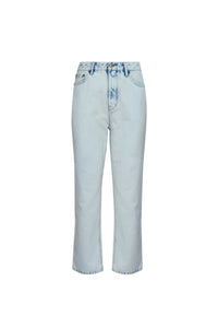 The Wray Pant in Washed Blue Denim.