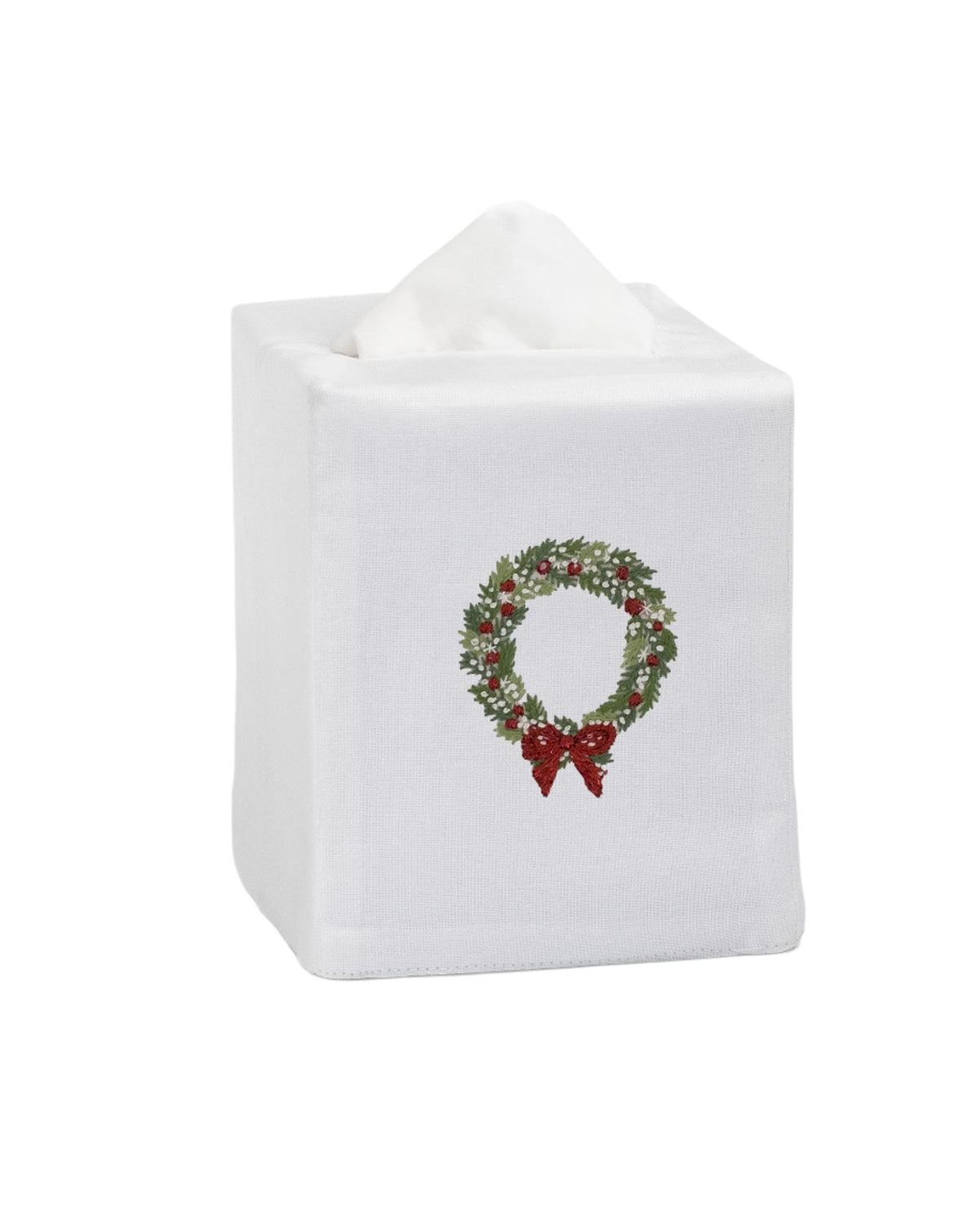 Wreath Snow Tissue Box Cover