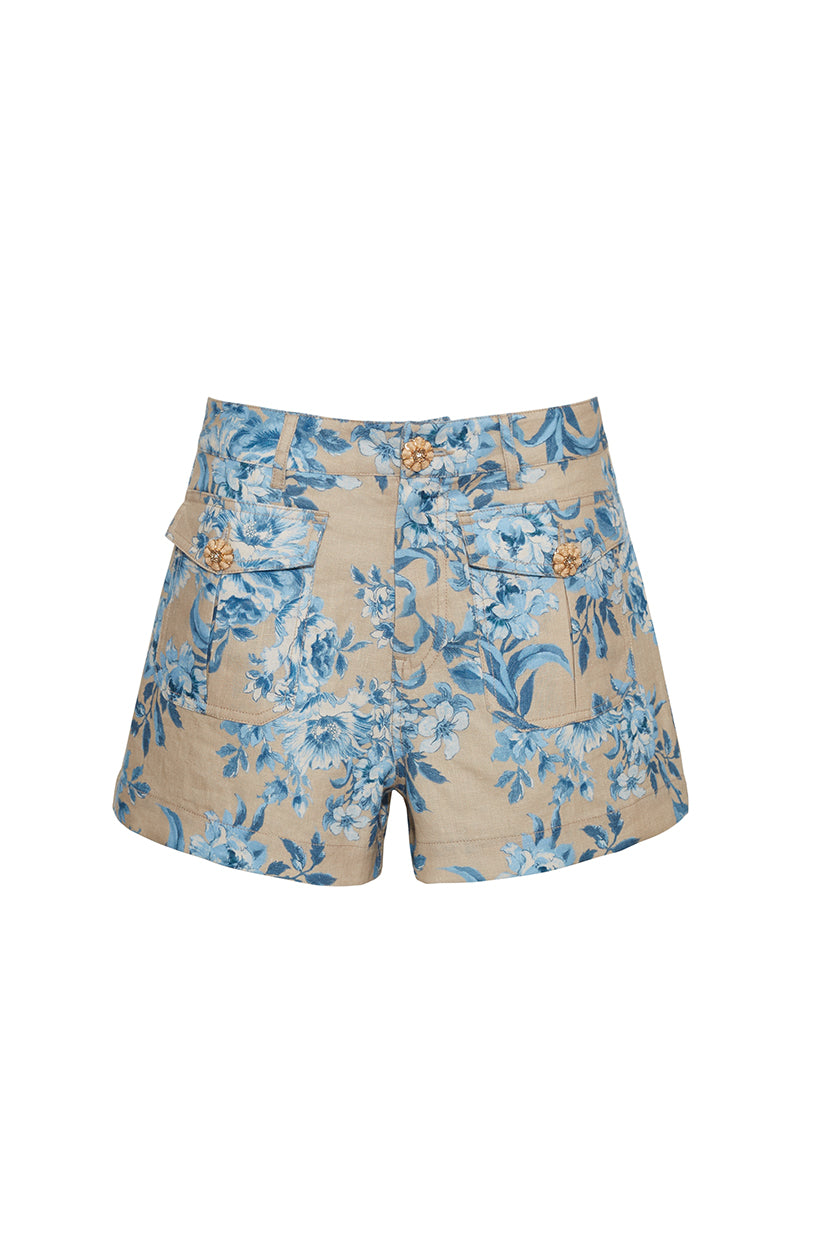 Xenia Shorts in Farfella Ginger Root