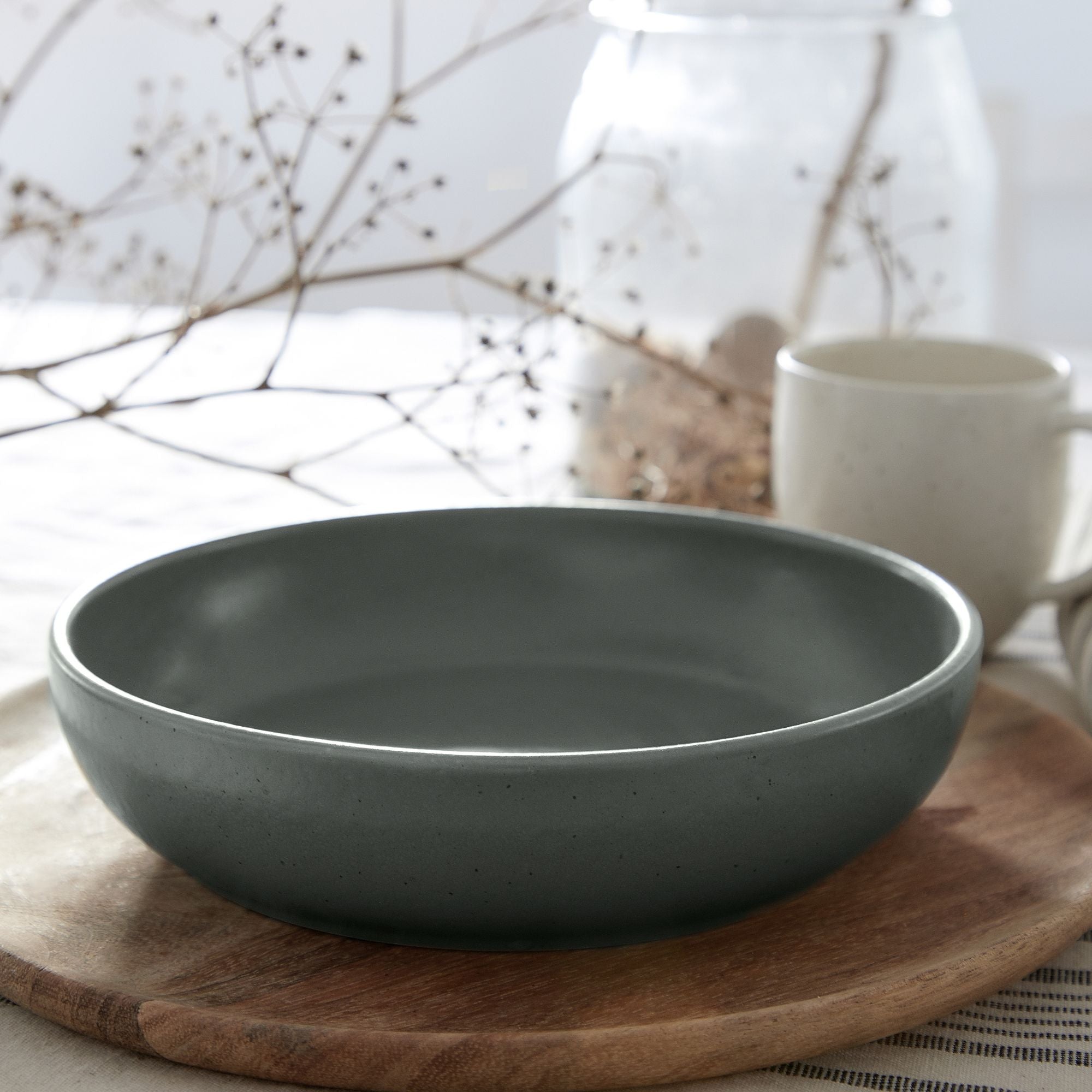 Pacifica Collection Pasta Bowls in Artichoke, Set of 6