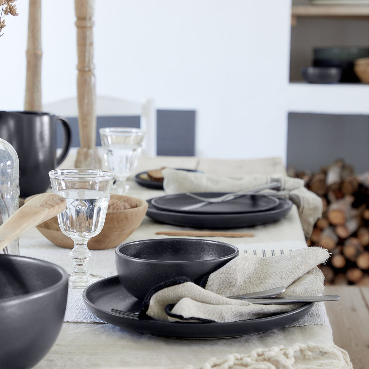 Pacifica Collection Cereal Bowls in Seed Grey, Set of 6