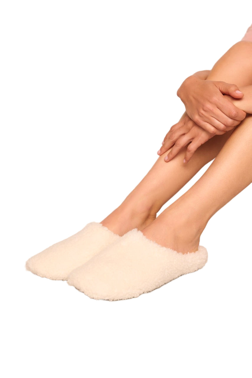 Sherpa Slipper in Ivory