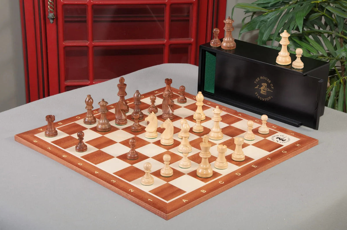 "The Queen's Gambit" Inspired Chess Set, Box, & Board Combination