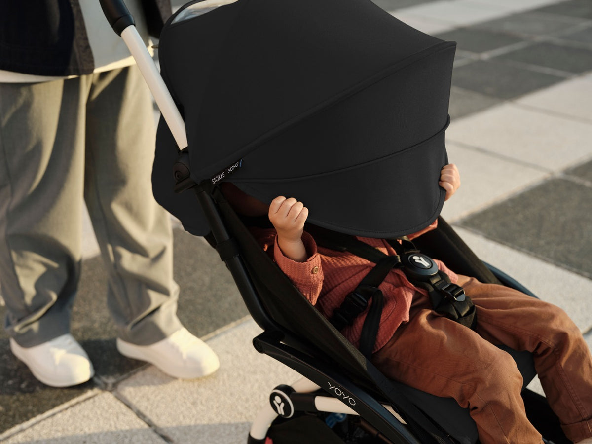 YOYO³ Stroller from 6 Months in Black on White
