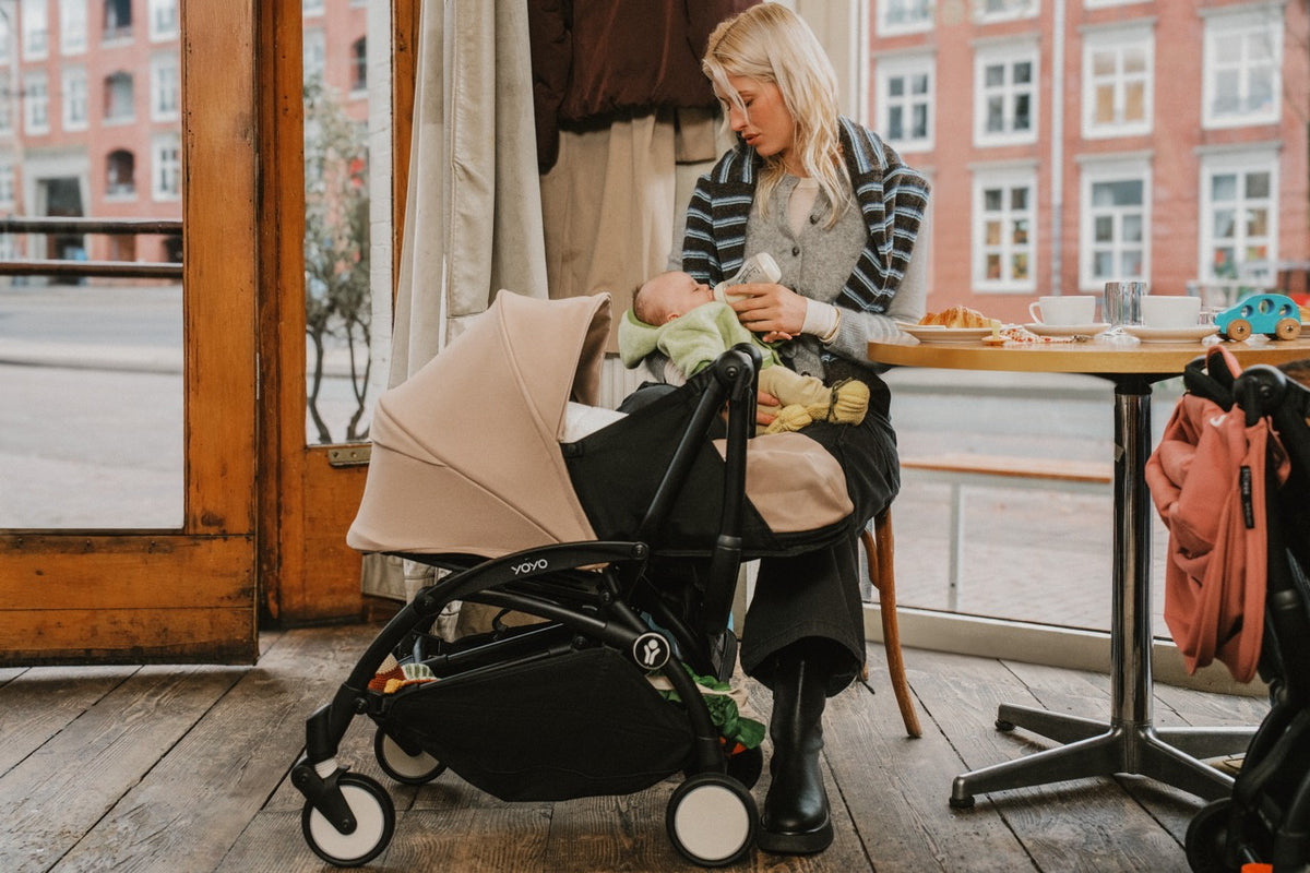 YOYO³ Stroller from Newborn to Toddler in Taupe