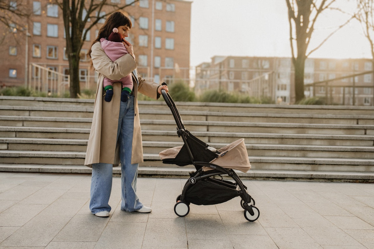 YOYO³ Stroller from Newborn to Toddler in Taupe