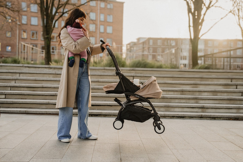 YOYO³ Stroller from Newborn to Toddler in Taupe
