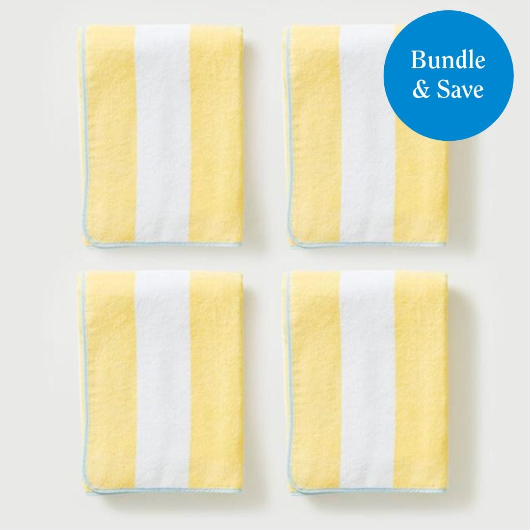 Beach Towel Bundle (4 pieces), Blue Shell