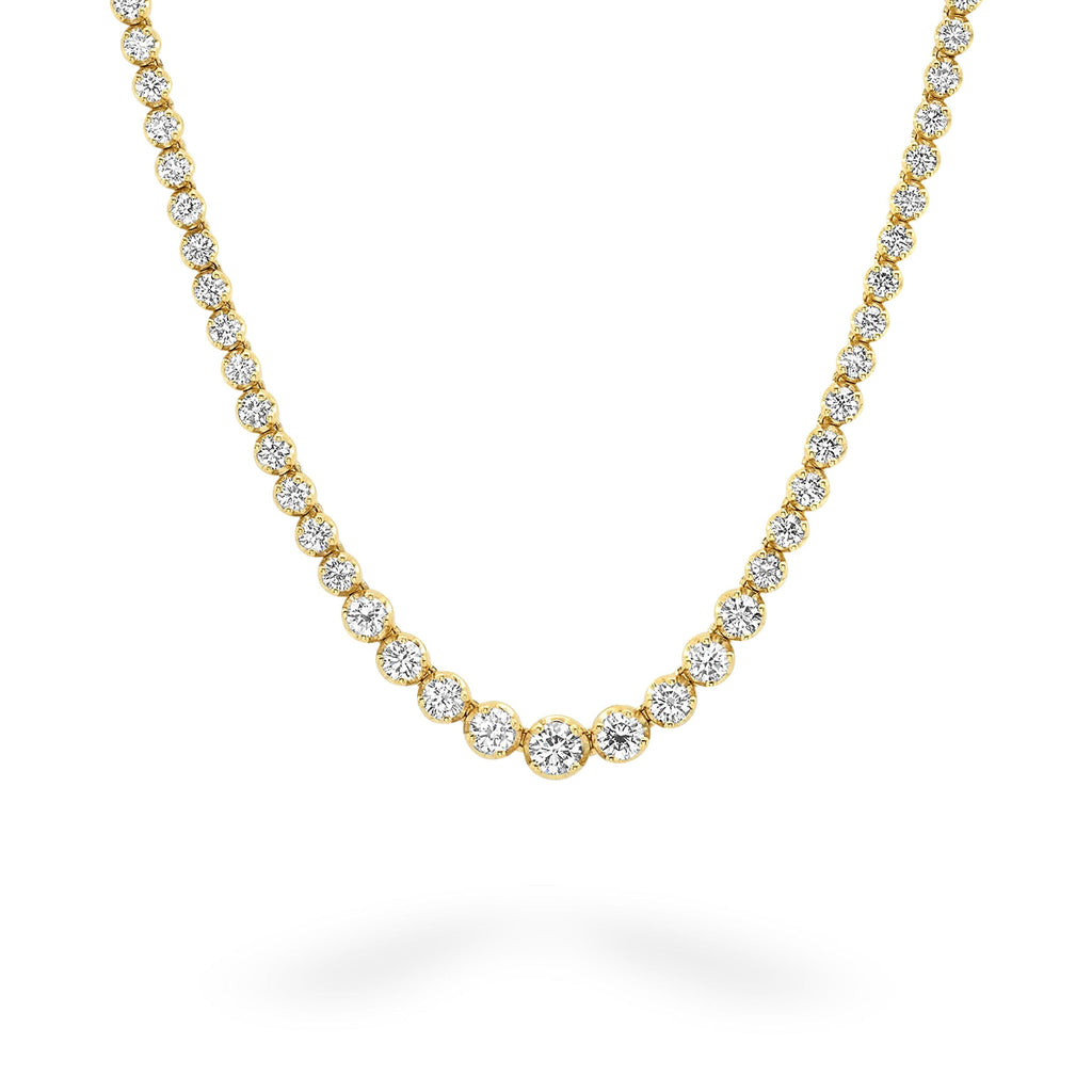 Yellow Gold Graduated Buttercup Necklace
