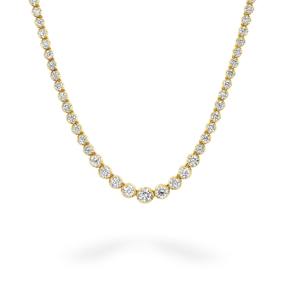 Yellow Gold Graduated Buttercup Necklace
