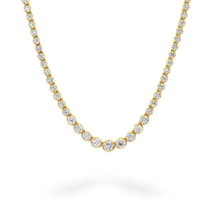 Yellow Gold Graduated Buttercup Necklace