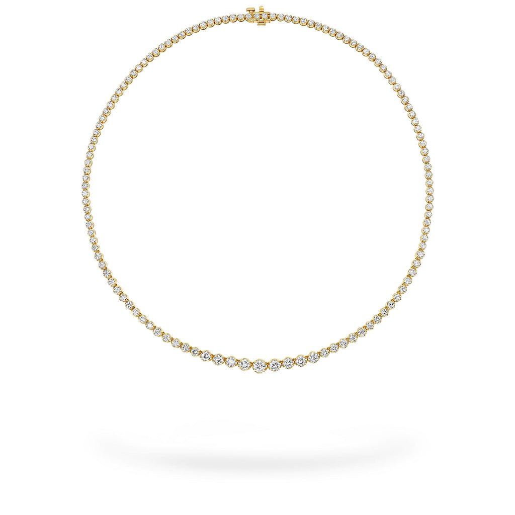 Yellow Gold Graduated Buttercup Necklace