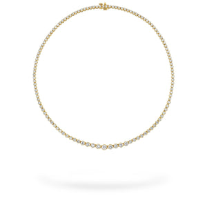 Yellow Gold Graduated Buttercup Necklace