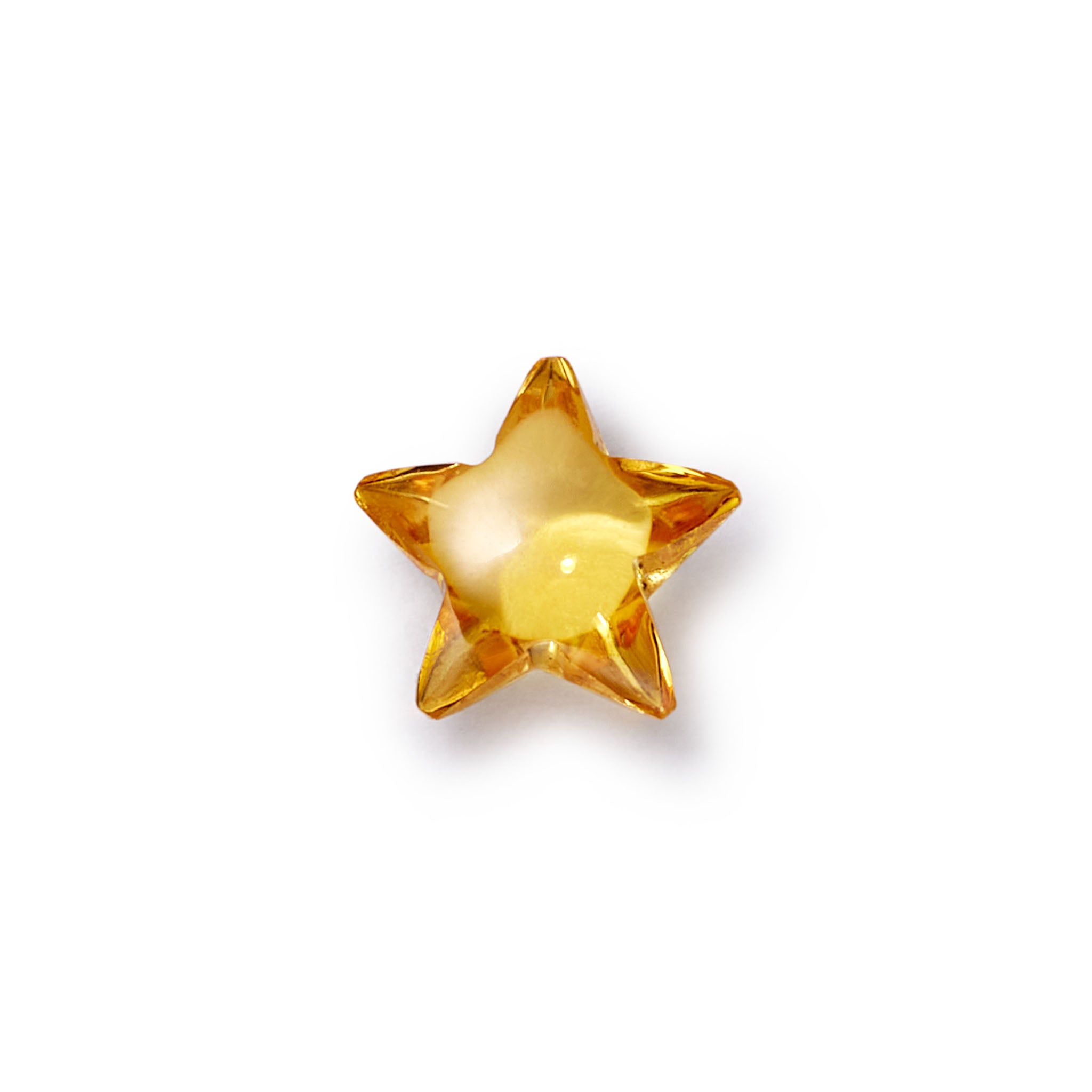 Yellow Sapphire Star Charm