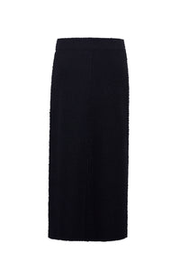 Yuma Sequin Skirt in Black Sequin Knit