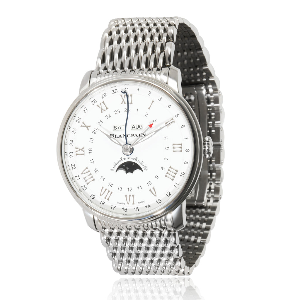 Blancpain Villeret Quantieme Complet Phases de Luna GMT 6676-1127-MMB Men Watch