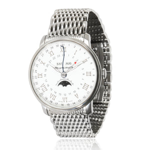 Blancpain Villeret Quantieme Complet Phases de Luna GMT 6676-1127-MMB Men Watch