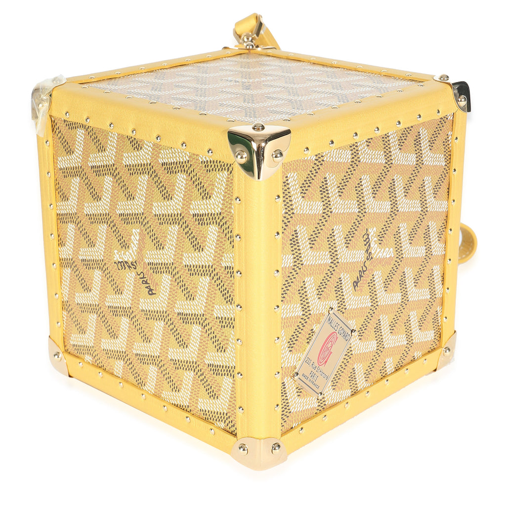 Goyard Gold ine Canvas De Trunk Bag Handbag clasp