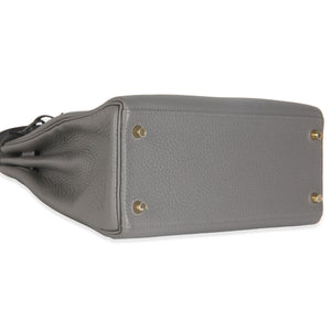 Hermès Etain Clemence Retourne Kelly 28 GHW Handbag clasp