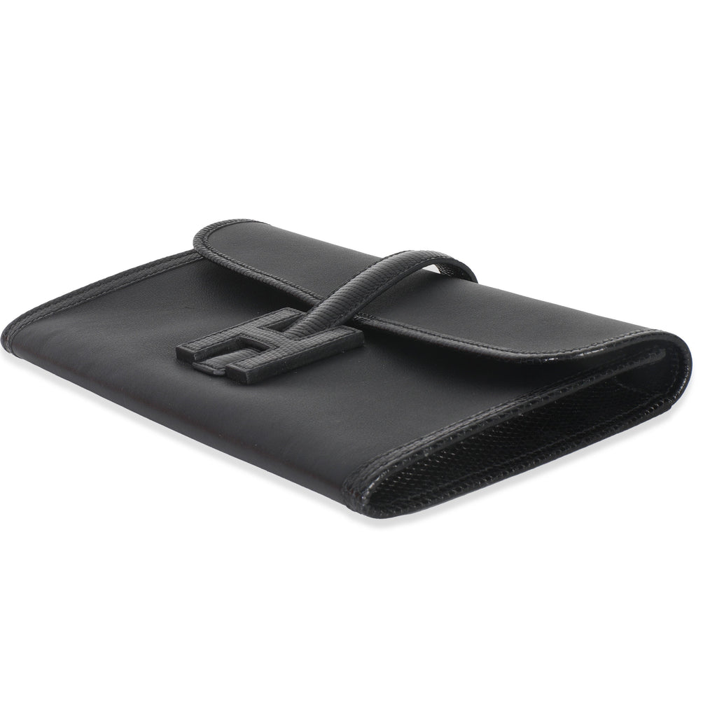 Hermès Black Swift Lizard Jige Elan Touch 29 Handbag box