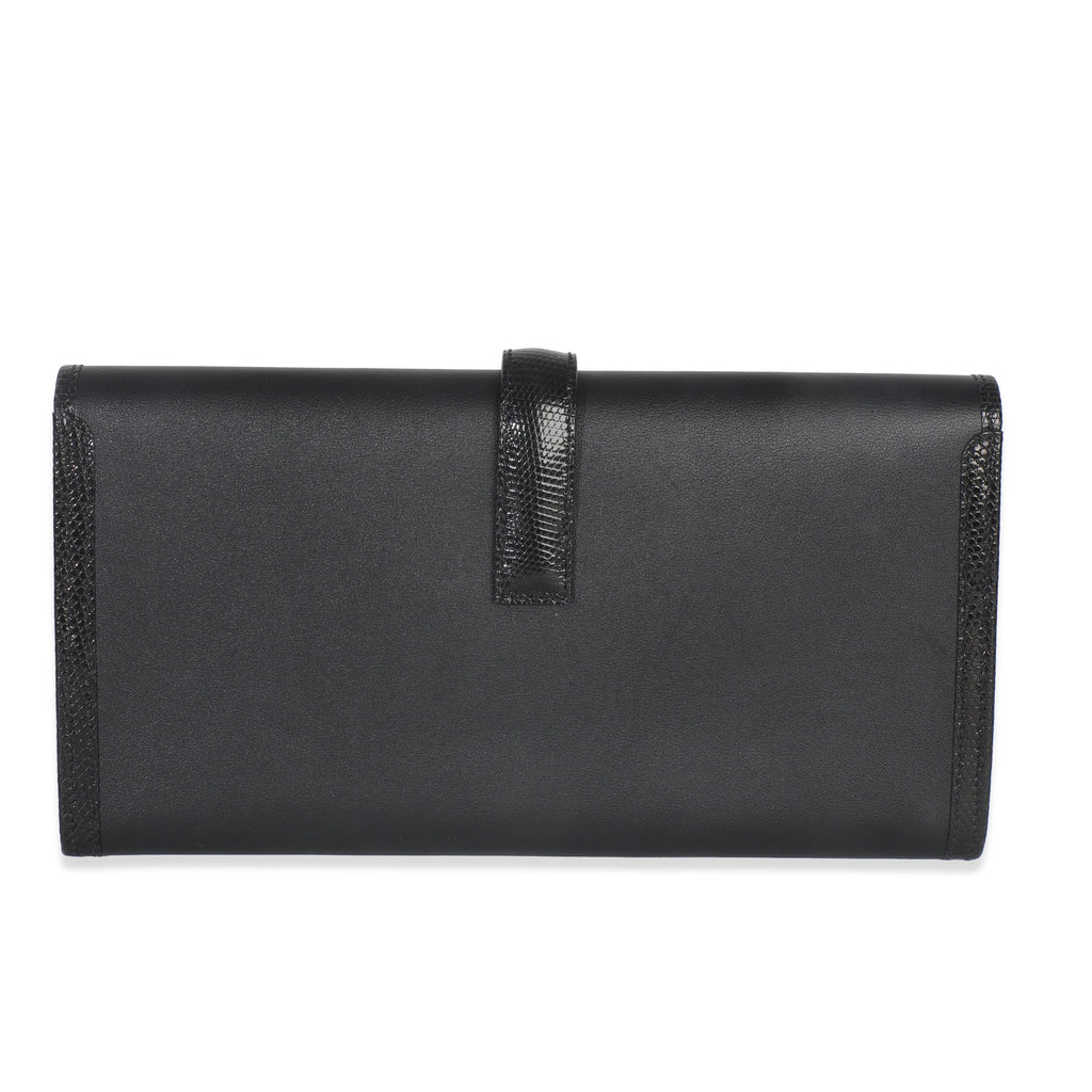 Hermès Black Swift Lizard Jige Elan Touch 29 Handbag bv