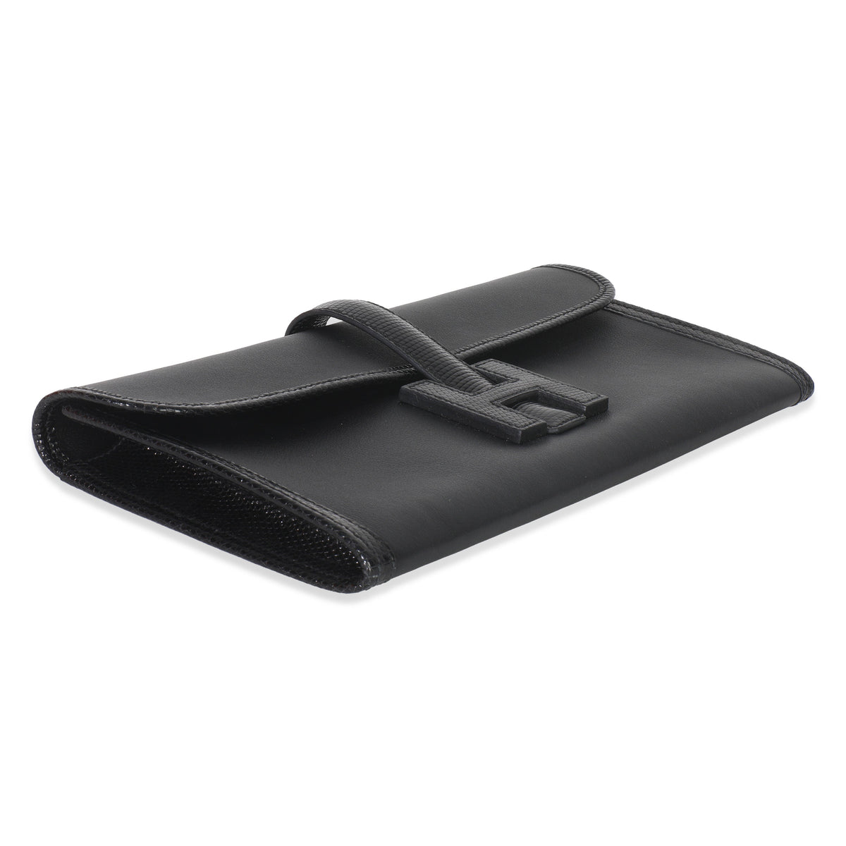 Hermès Black Swift Lizard Jige Elan Touch 29 Handbag clasp