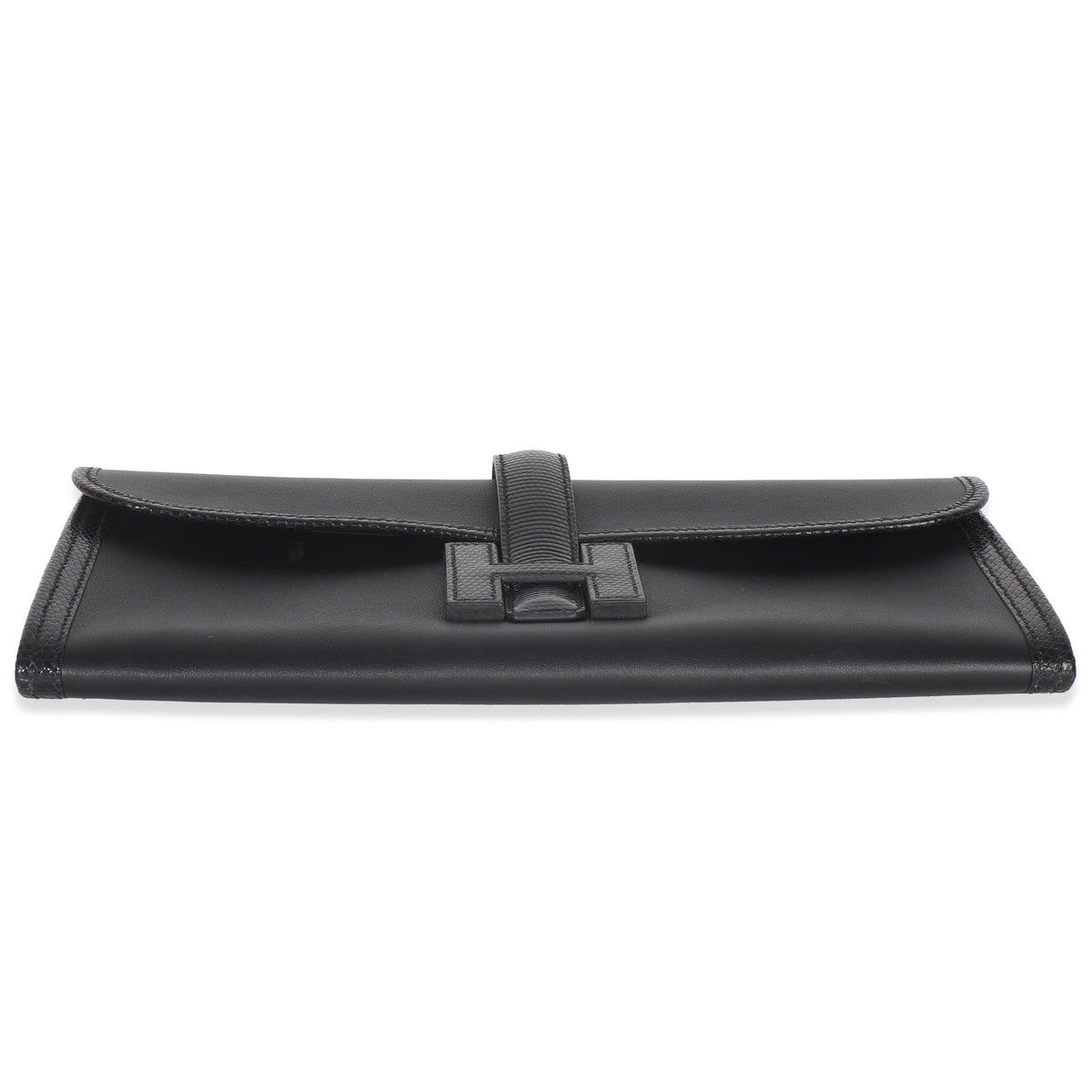 Hermès Black Swift Lizard Jige Elan Touch 29 Handbag stamp