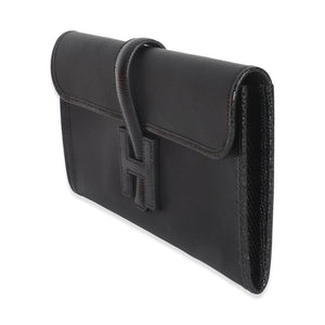 Hermès Black Swift Lizard Jige Elan Touch 29 Handbag sv