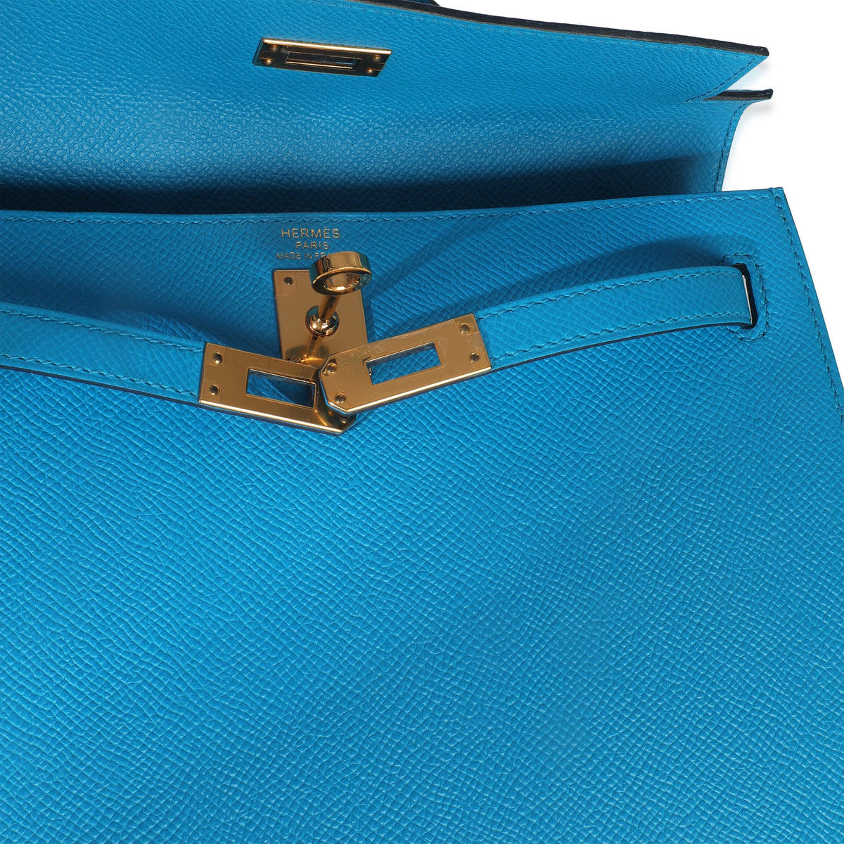 Hermès Blue Frida Epsom Sellier Kelly 25 GHW Handbag ad2